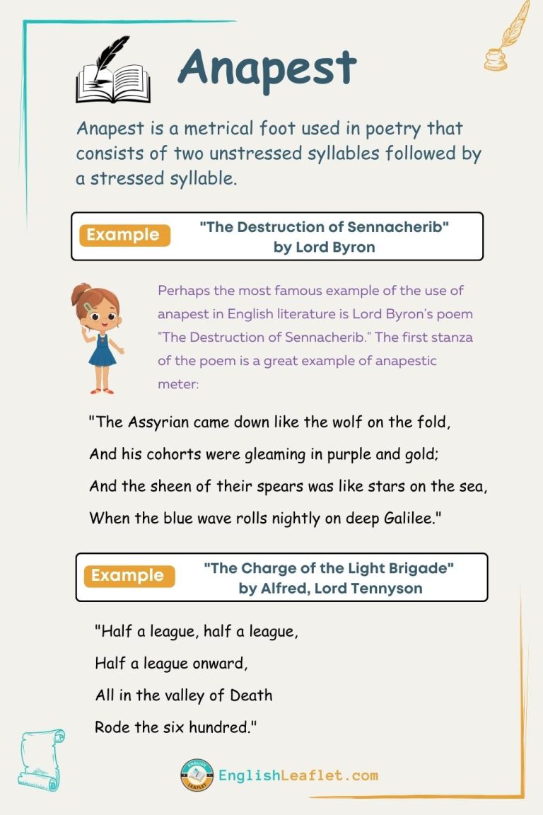 Anatrophe Examples Anapest in Literature: Examples and Functions - EnglishLeaflet