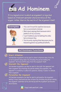 What is Ad Hominem? Types, Examples & Functions - EnglishLeaflet
