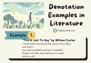 Denotation Examples in Literature - EnglishLeaflet
