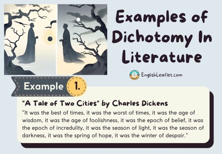 Examples of Dichotomy In Literature