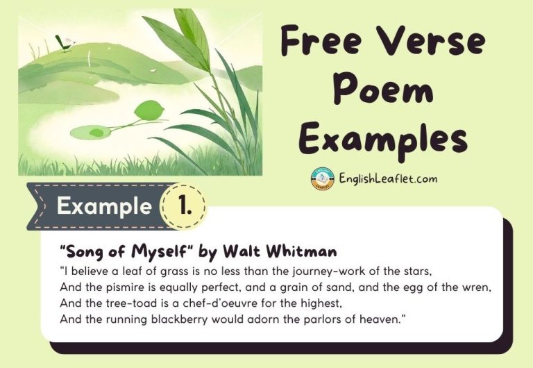 Free Verse Poem Examples