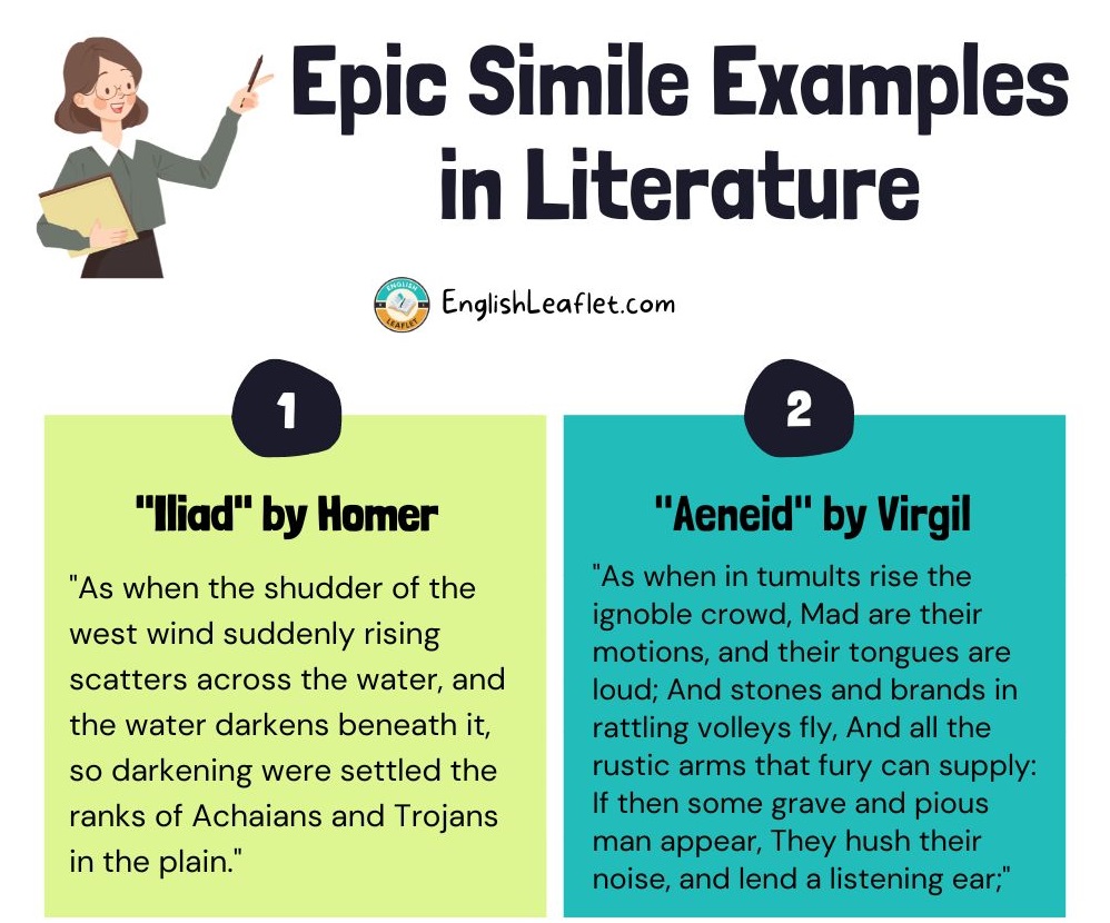 Epic Simile Examples in Literature | Epic simile Importance & Functions ...