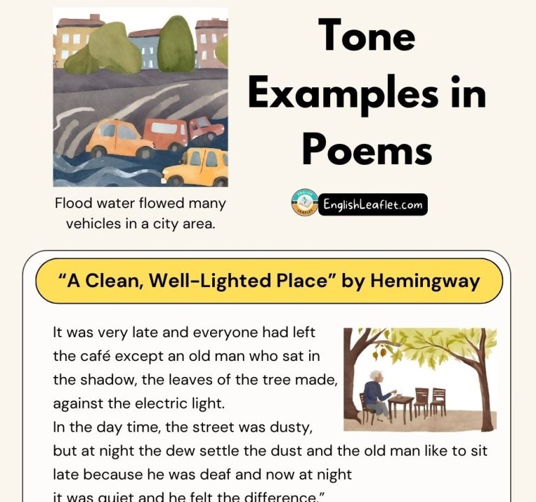 Tone Examples in Poems - EnglishLeaflet