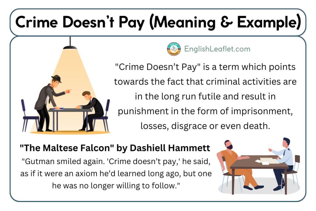 Crime Doesn’t Pay (Meaning & Examples in Literature)
