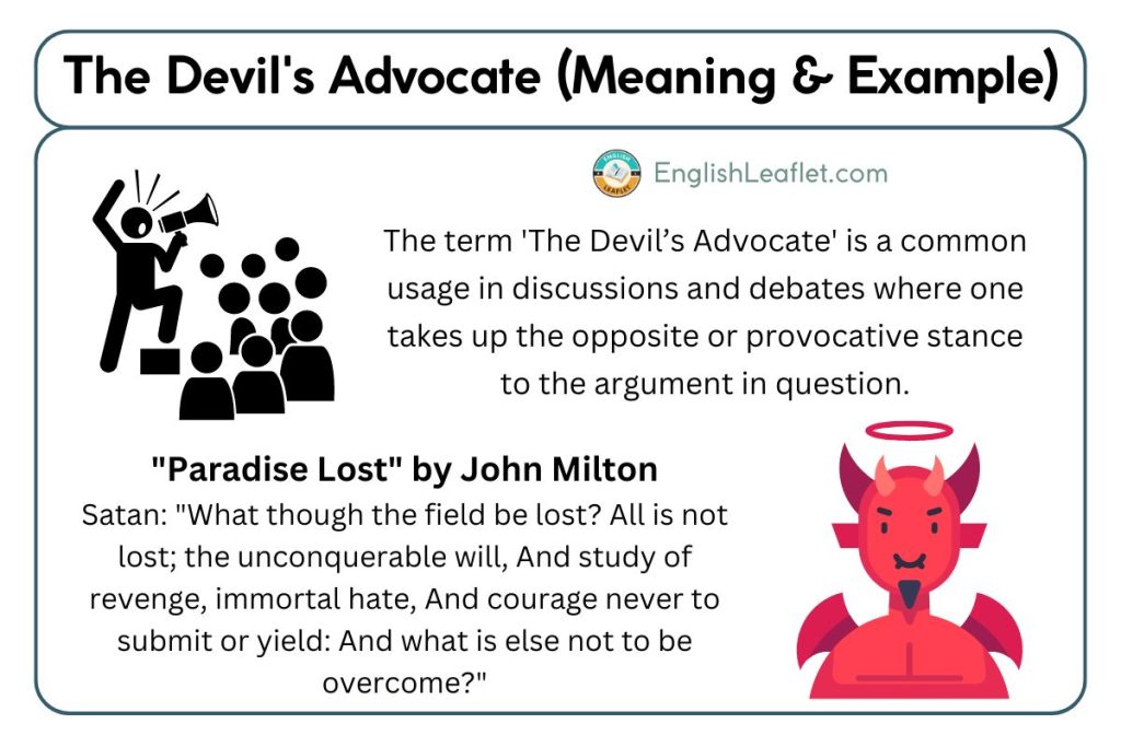 The Devil's Advocate (Meaning & Example)