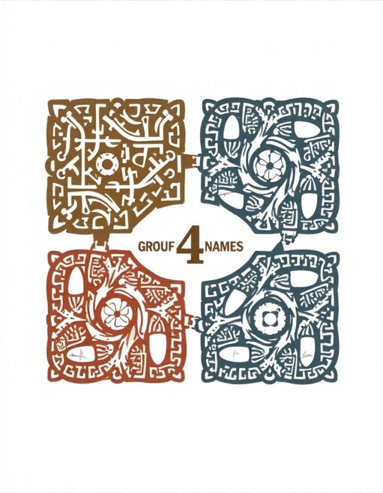 Best Group of 4 Names for Your Team or Squad