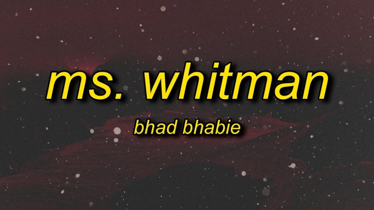 Ms Whitman Lyrics by Bhad Bhabie – Read the Full Words