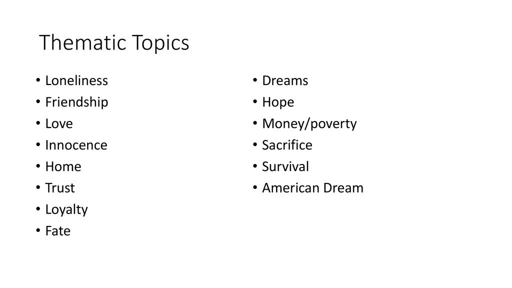 Thematic Topics List: Explore Popular & Unique Themes