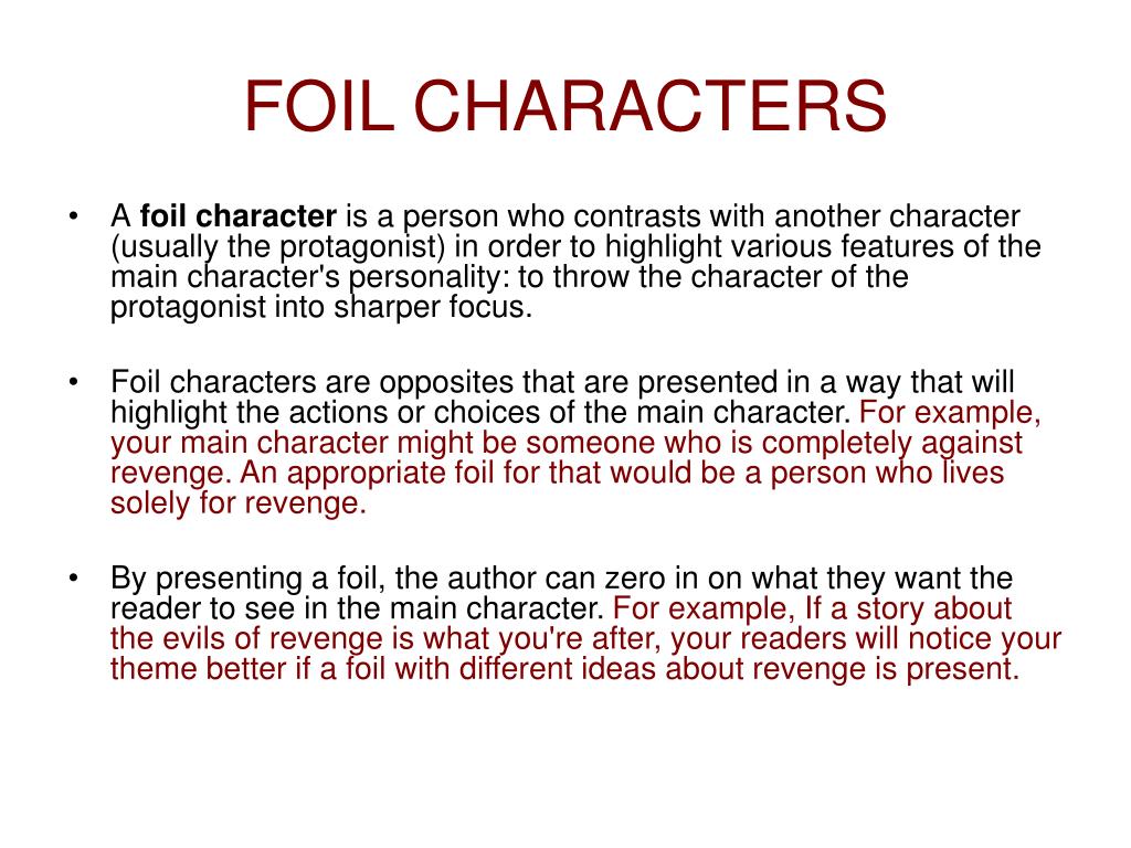 Foil Literary Term