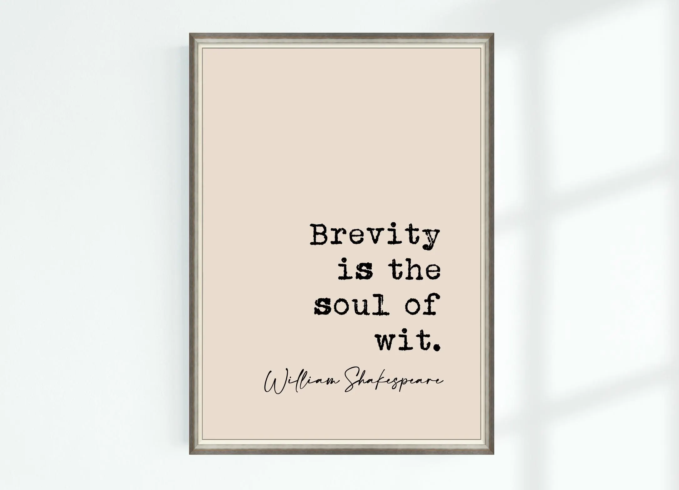 Brevity is the Soul of Wit