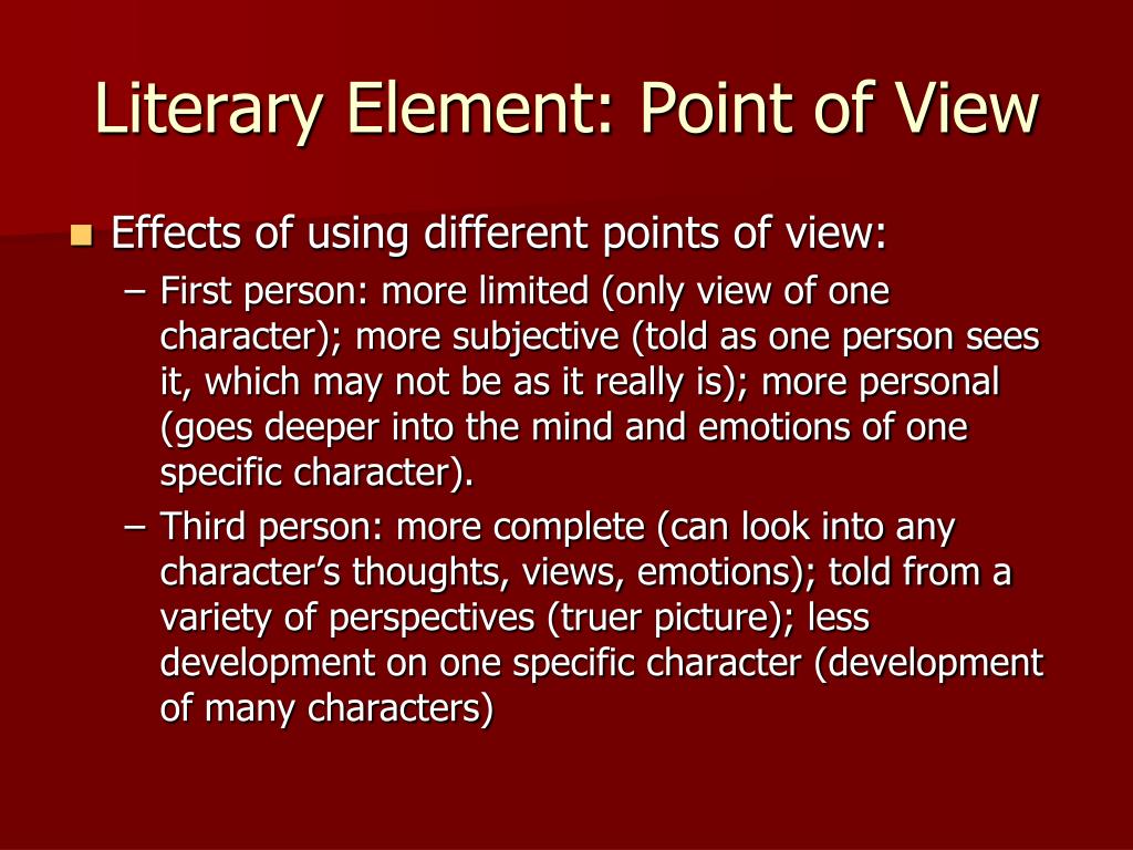 Literary Term for Point of View: Definition & Easy Examples