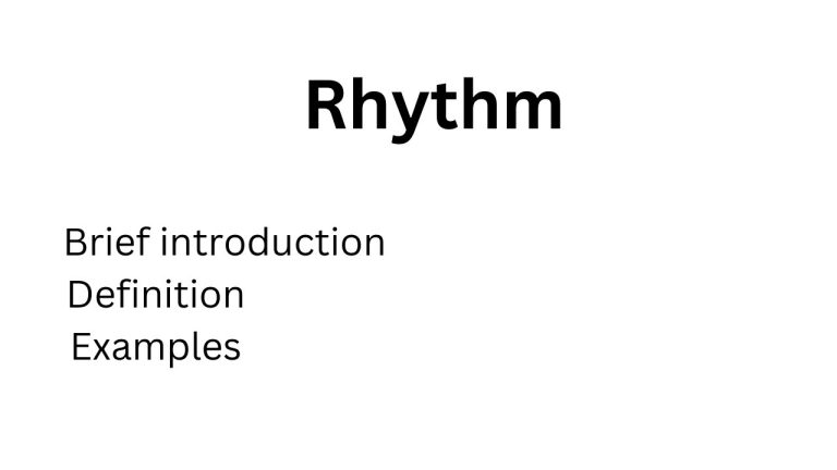 Rhythm Literary Definition Explained Simply + Easy Examples