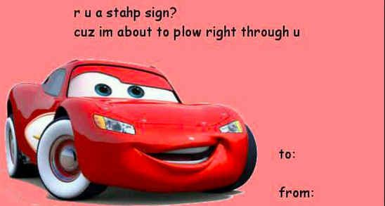 Lightning McQueen Pick Up Lines