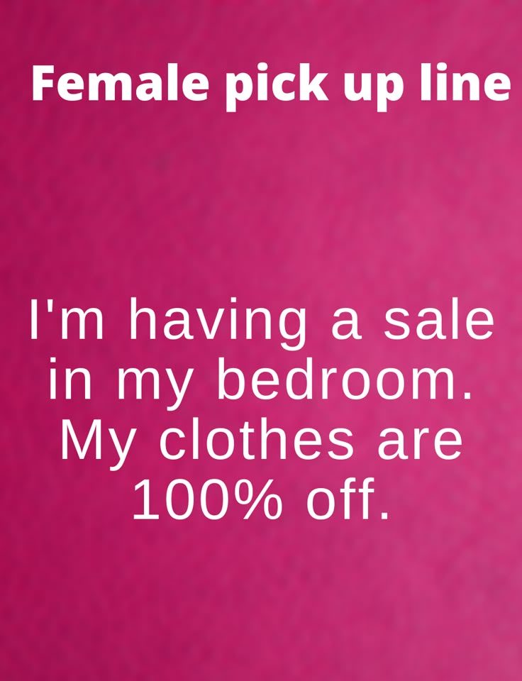 Pick Up Lines About Clothes