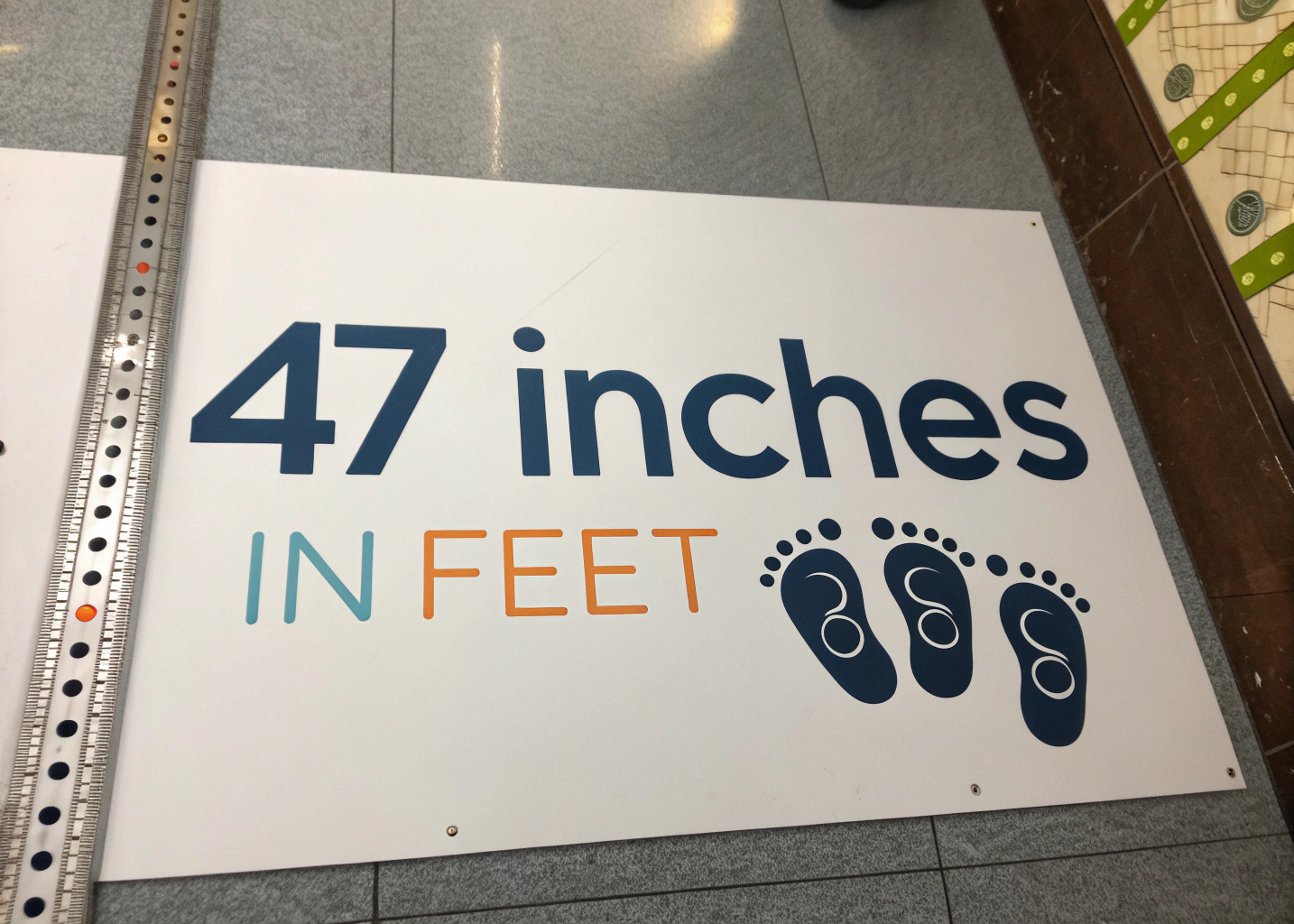 47 Inches in Feet