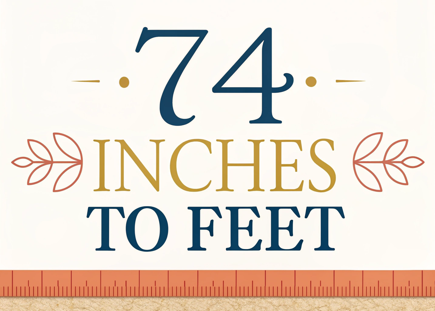 74 Inches to Feet