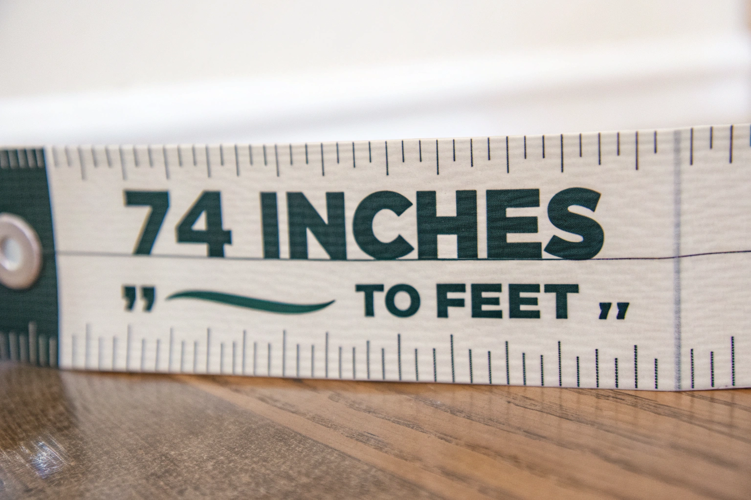 74 Inches to Feet