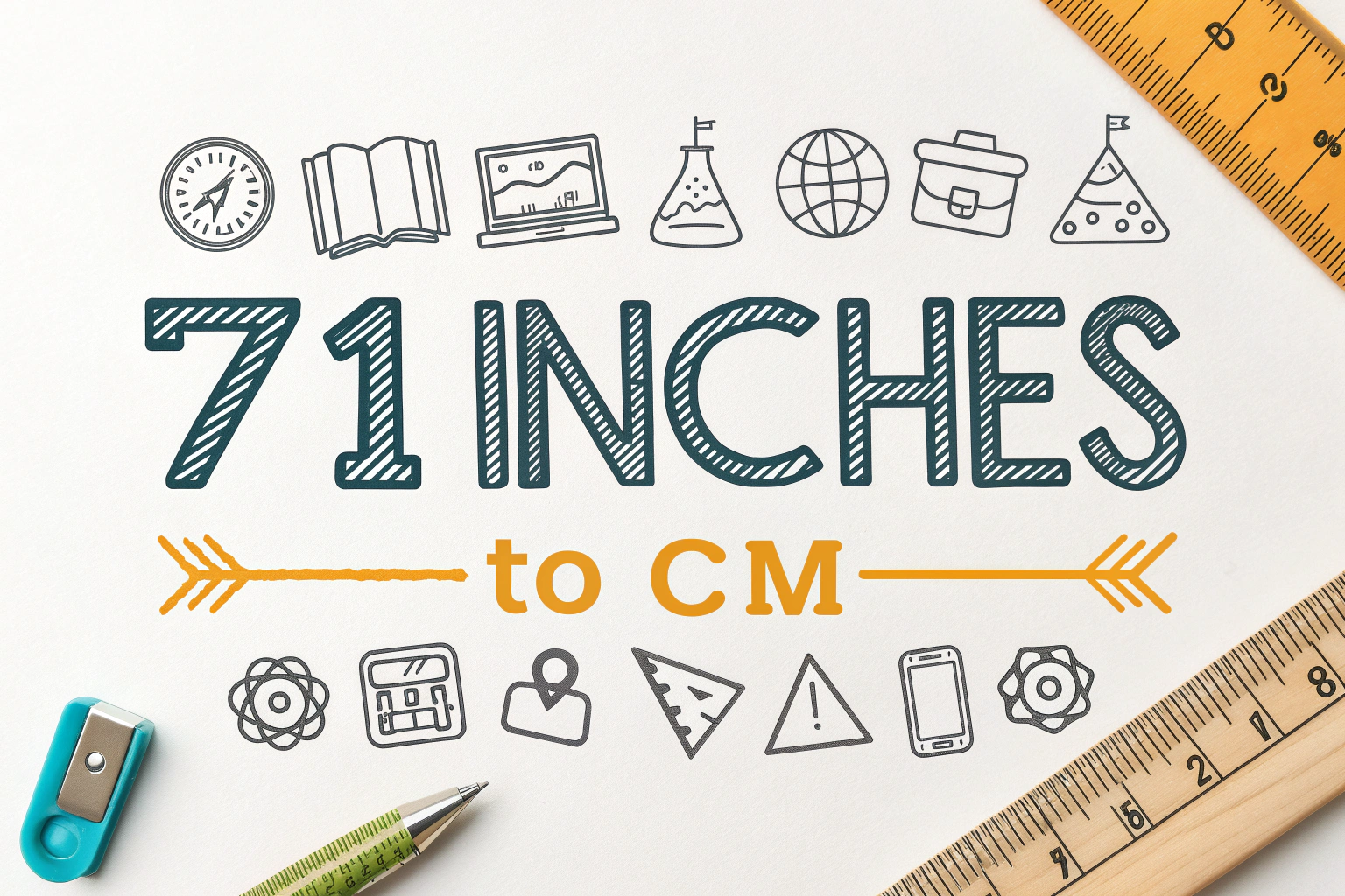 71 Inches to cm