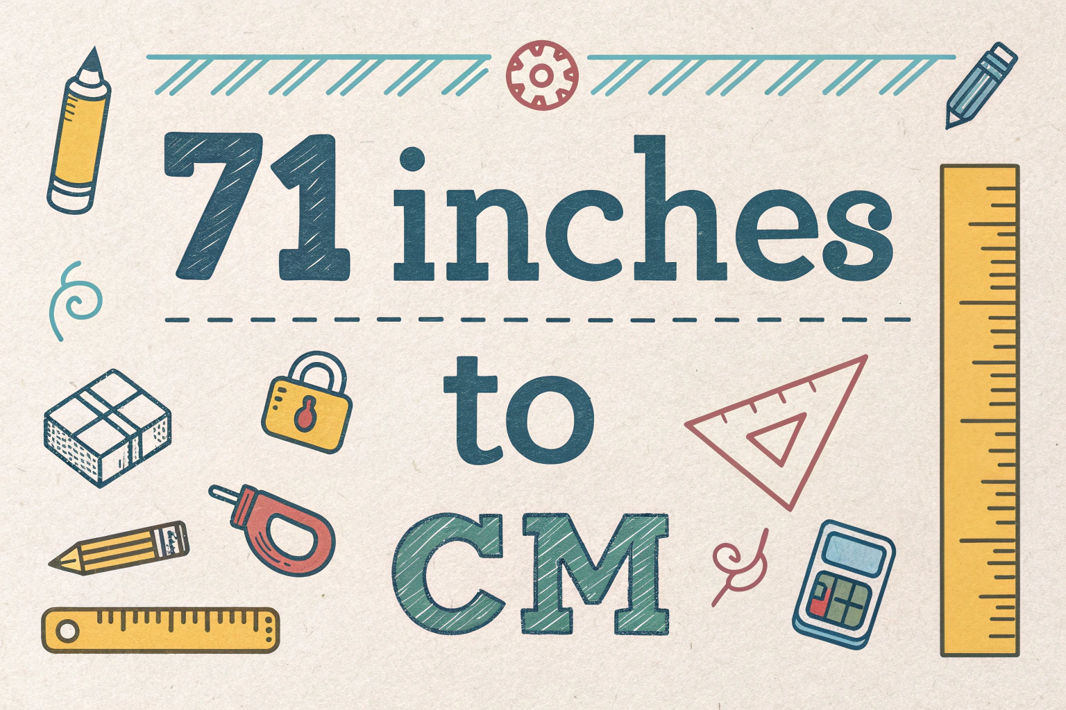 71 Inches to cm