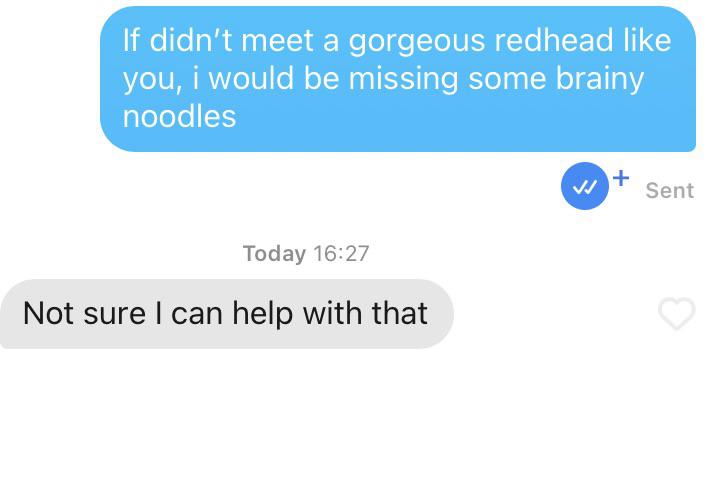 Redhead Pick Up Lines