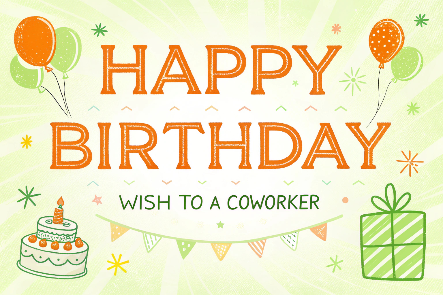 Happy Birthday Wish to a Coworker