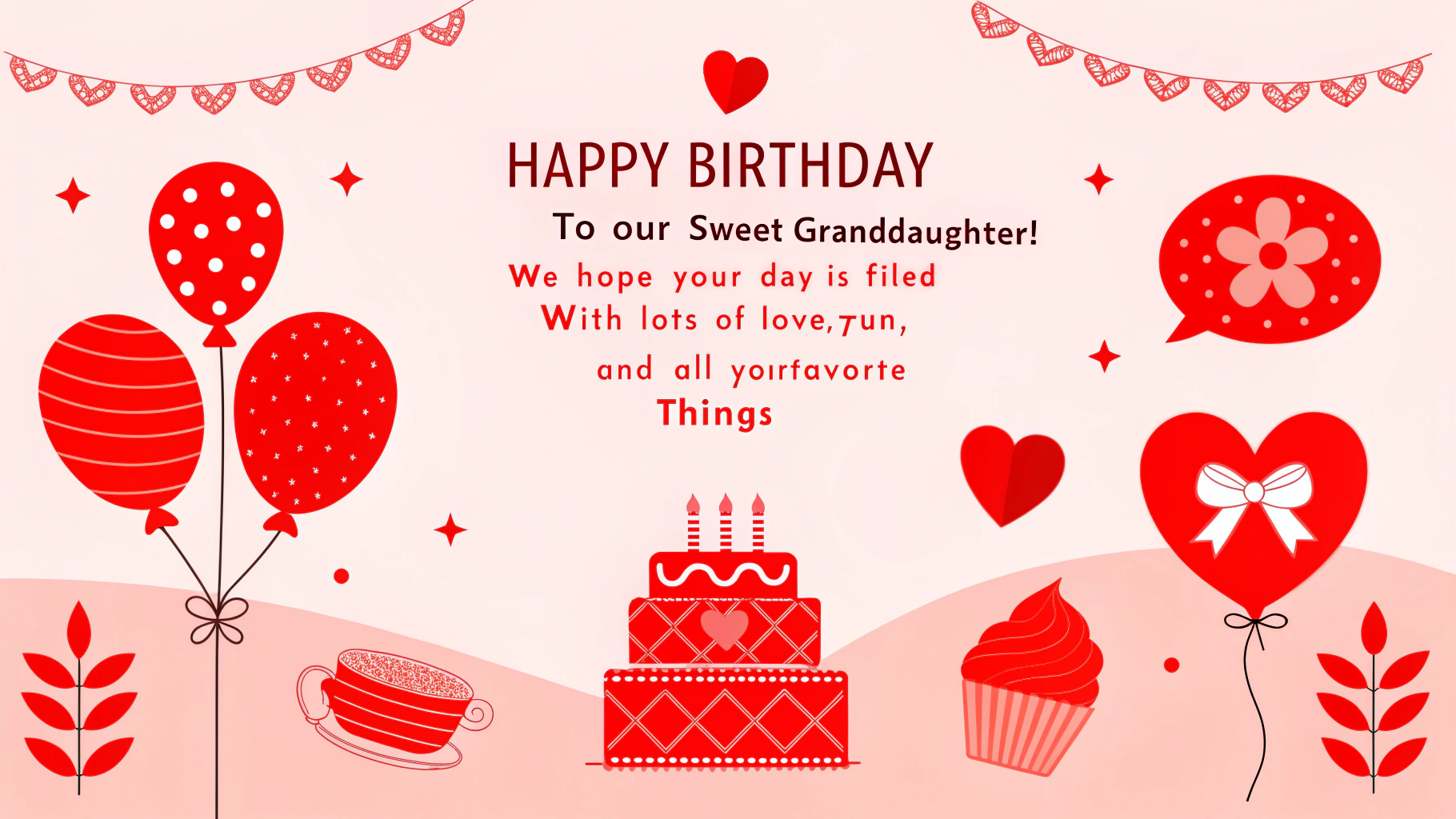 Birthday Wishes for a Granddaughter