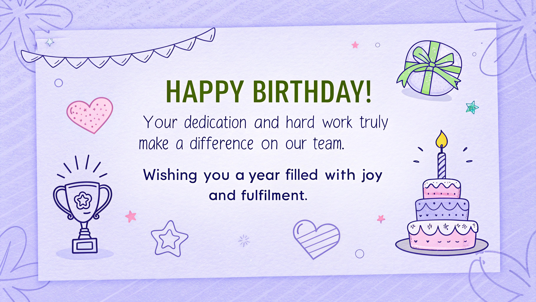 Birthday Wish for a Coworker