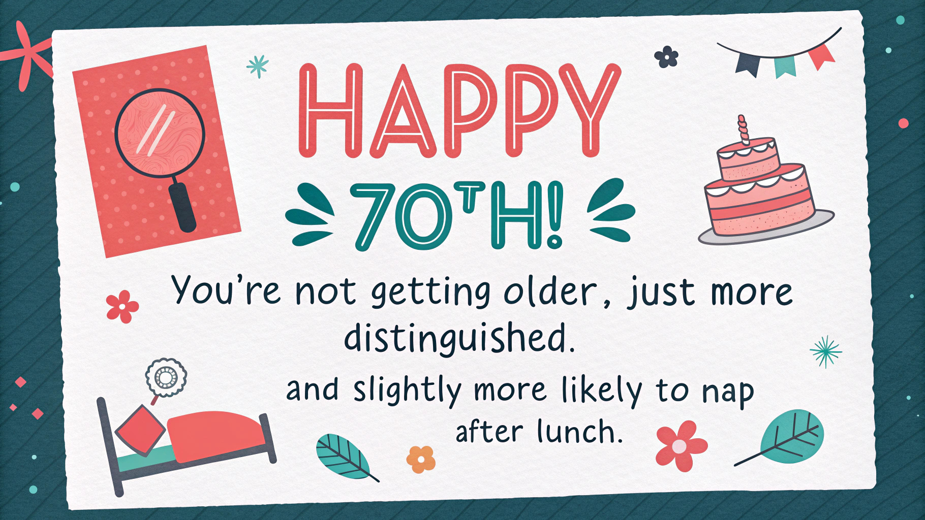 Humorous 70th Birthday Wishes