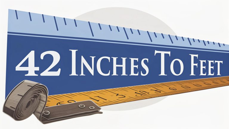 42 Inches to Feet