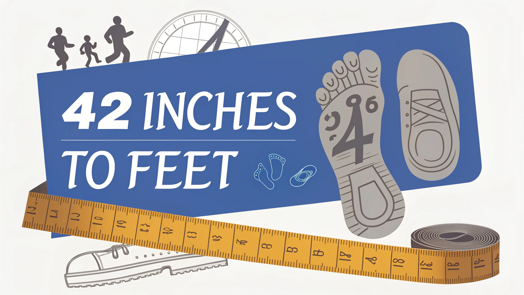 42 Inches to Feet