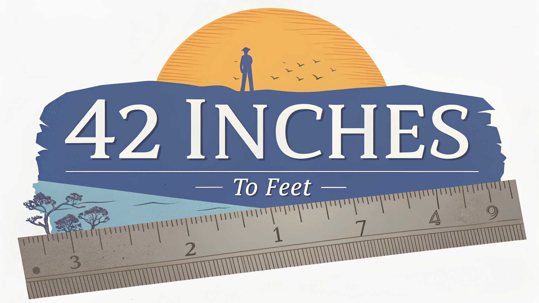 42 Inches to Feet