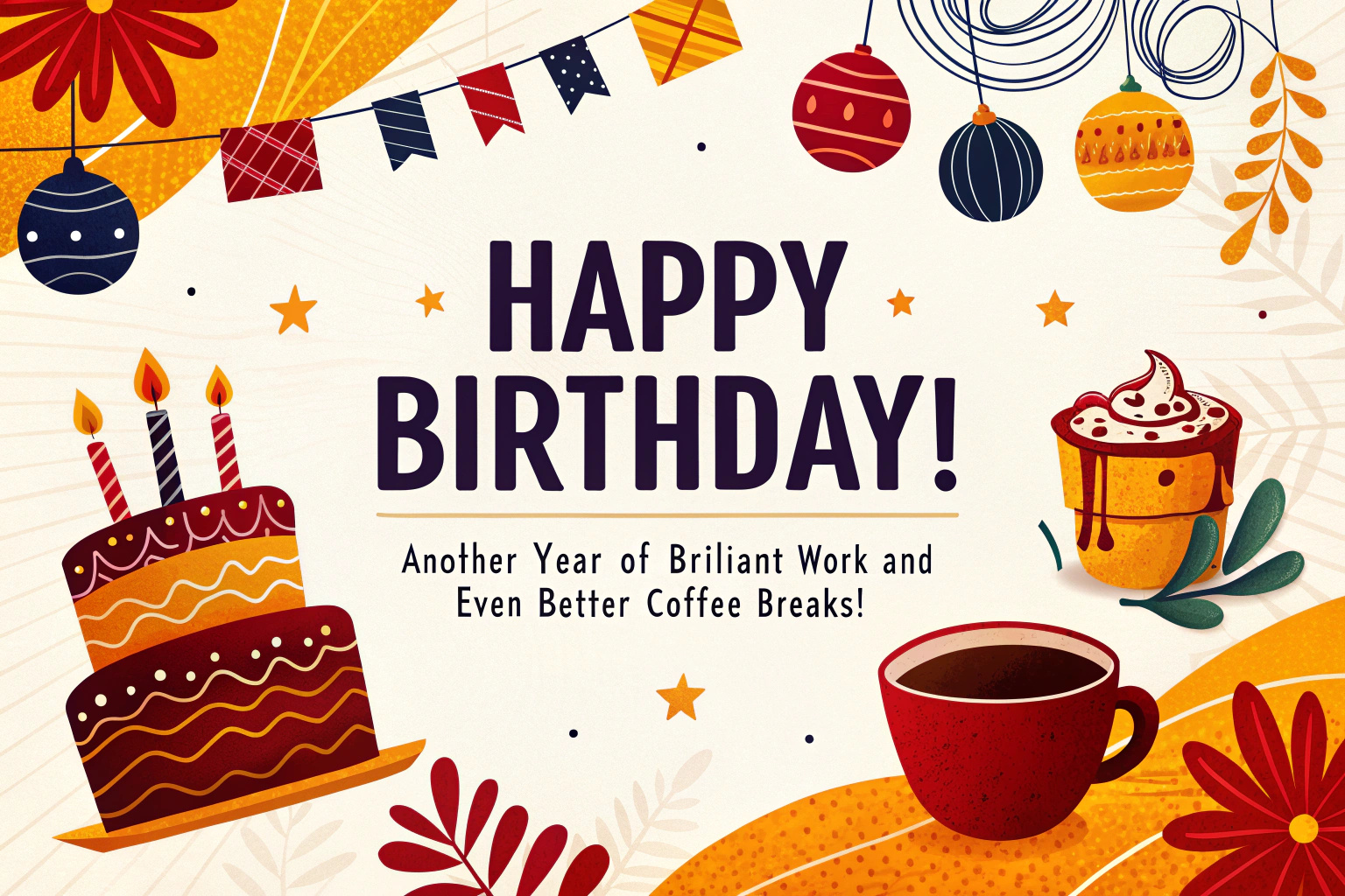 Clever Birthday Wishes for Coworker