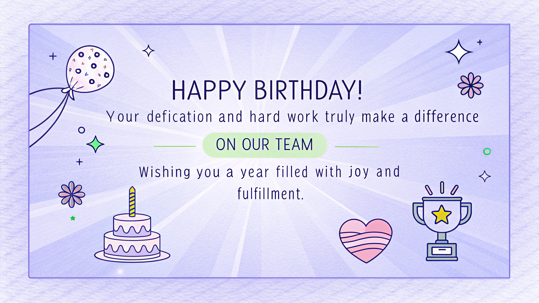 Birthday Wish for a Coworker