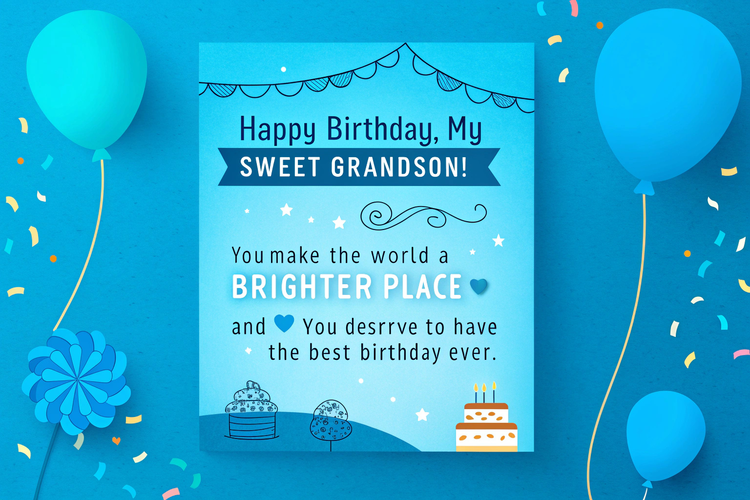 Birthday Wishes to Grandson