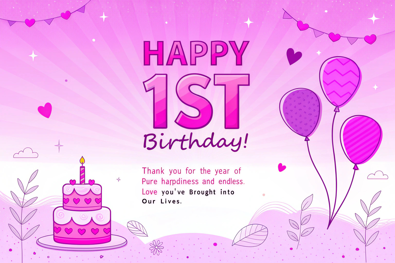 Birthday Wishes for 1st Birthday