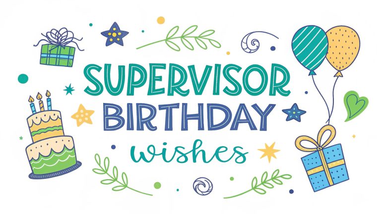 Supervisor Birthday Wishes
