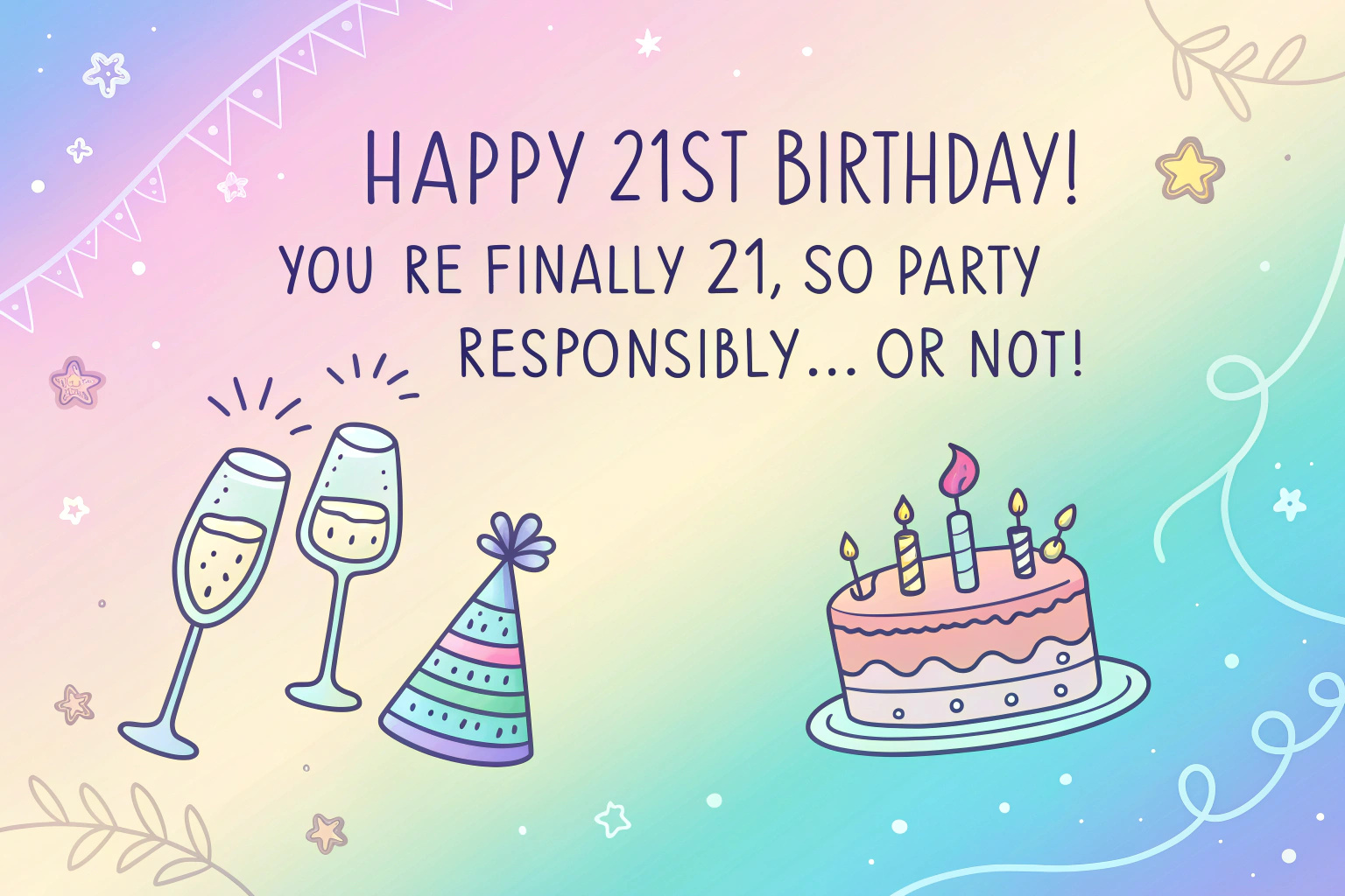 Happy Birthday Wishes for 21