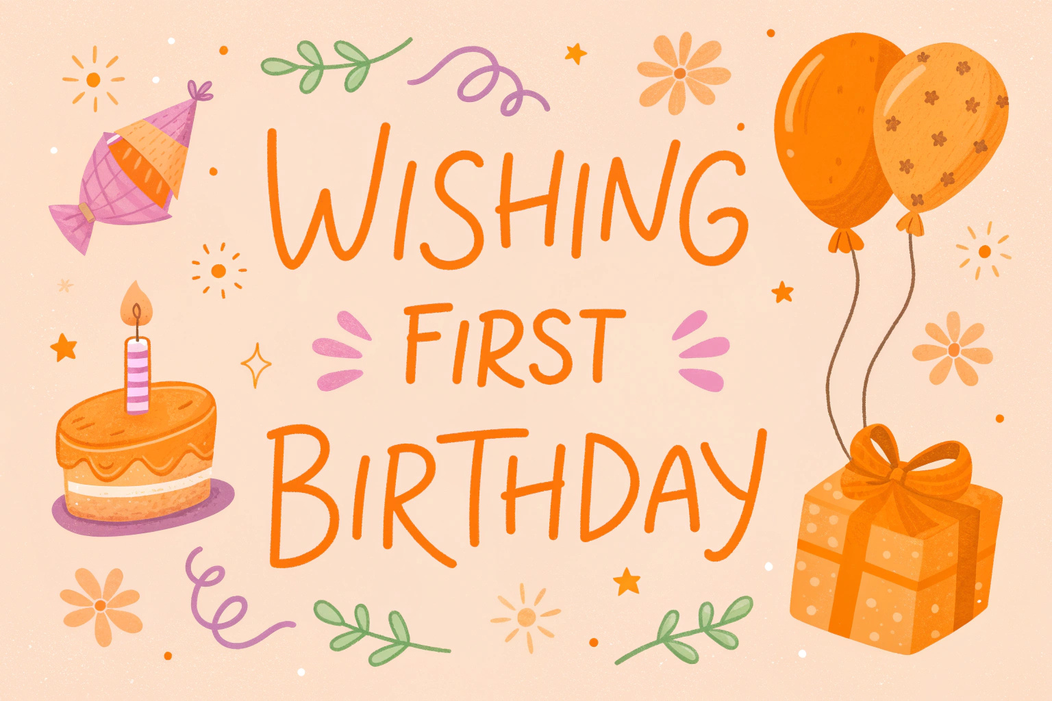 Wishing First Birthday