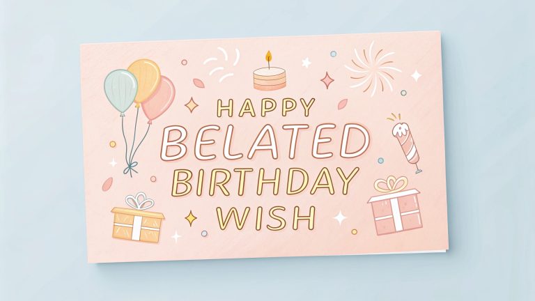 Happy Belated Birthday Wish