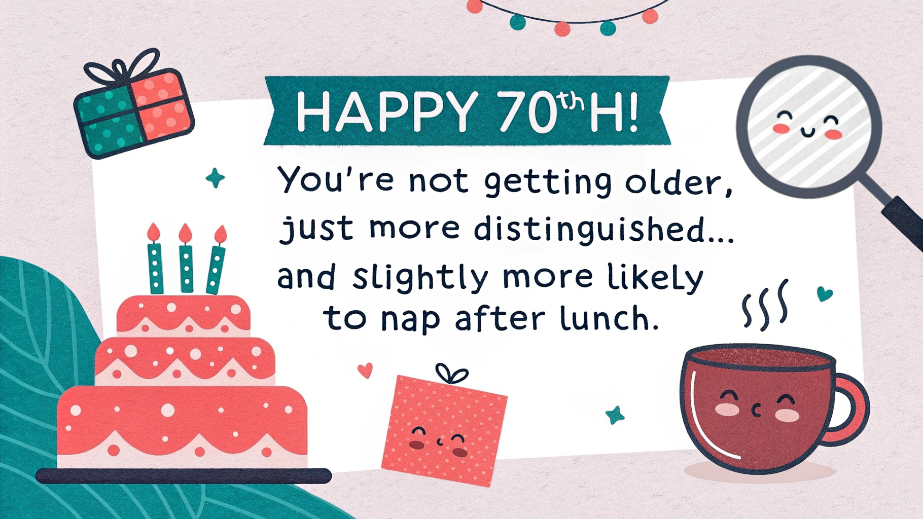 Humorous 70th Birthday Wishes