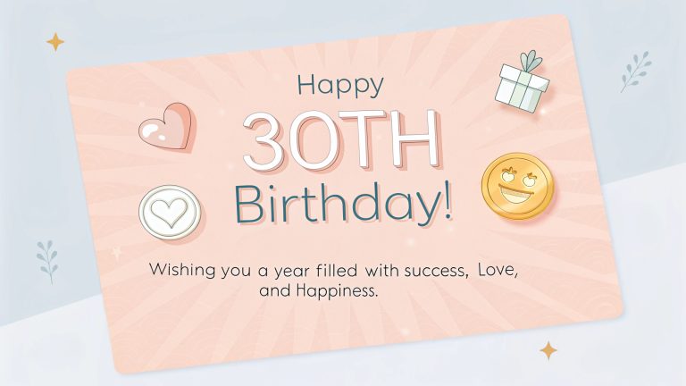 Happy 30th Birthday Wishes
