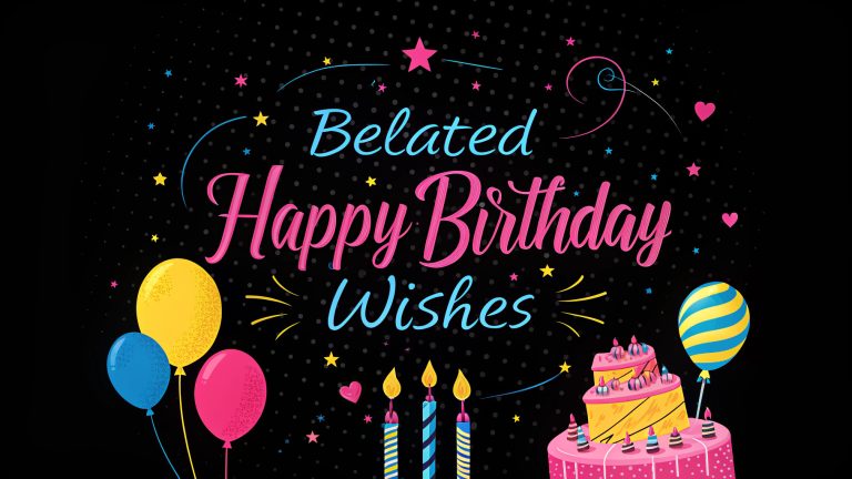 Belated Happy Birthday Wishes: Heartfelt Messages to Brighten Their Special Day Belated Happy Birthday Wishes