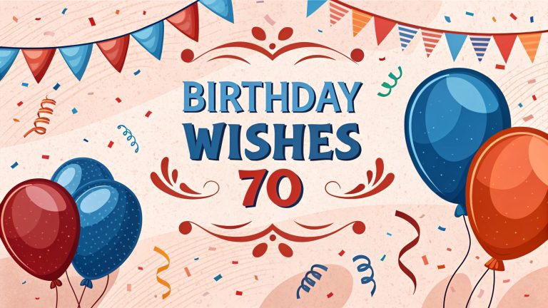 Birthday Wishes 70: Timeless Messages of Celebration, Wisdom, and Joy for a Milestone Moment Birthday Wishes 70