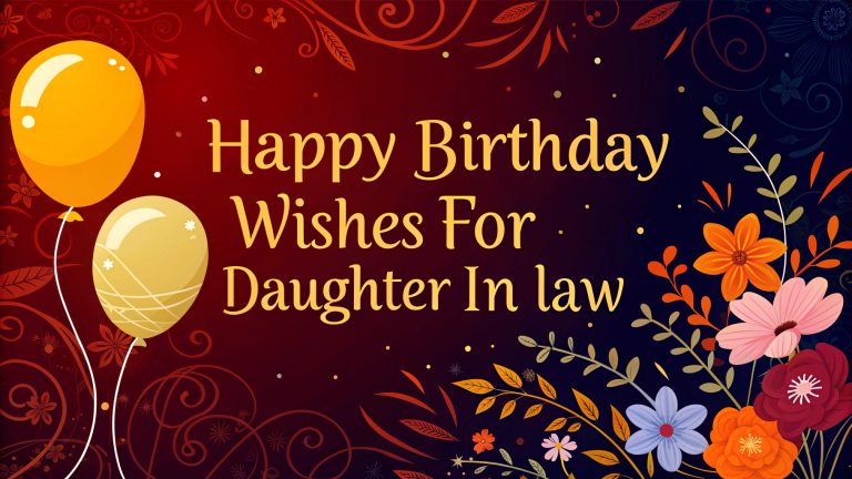 Happy Birthday Wishes for Daughter in Law
