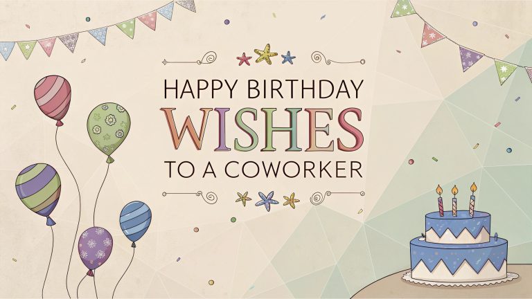 Happy Birthday Wishes to a Coworker