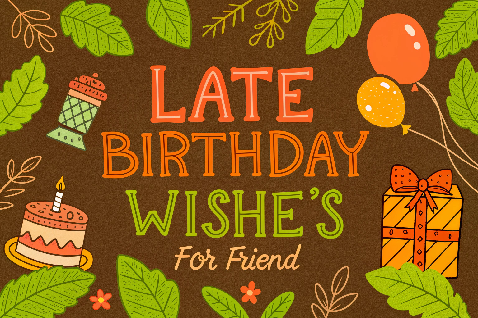 Late Birthday Wishes for Friend