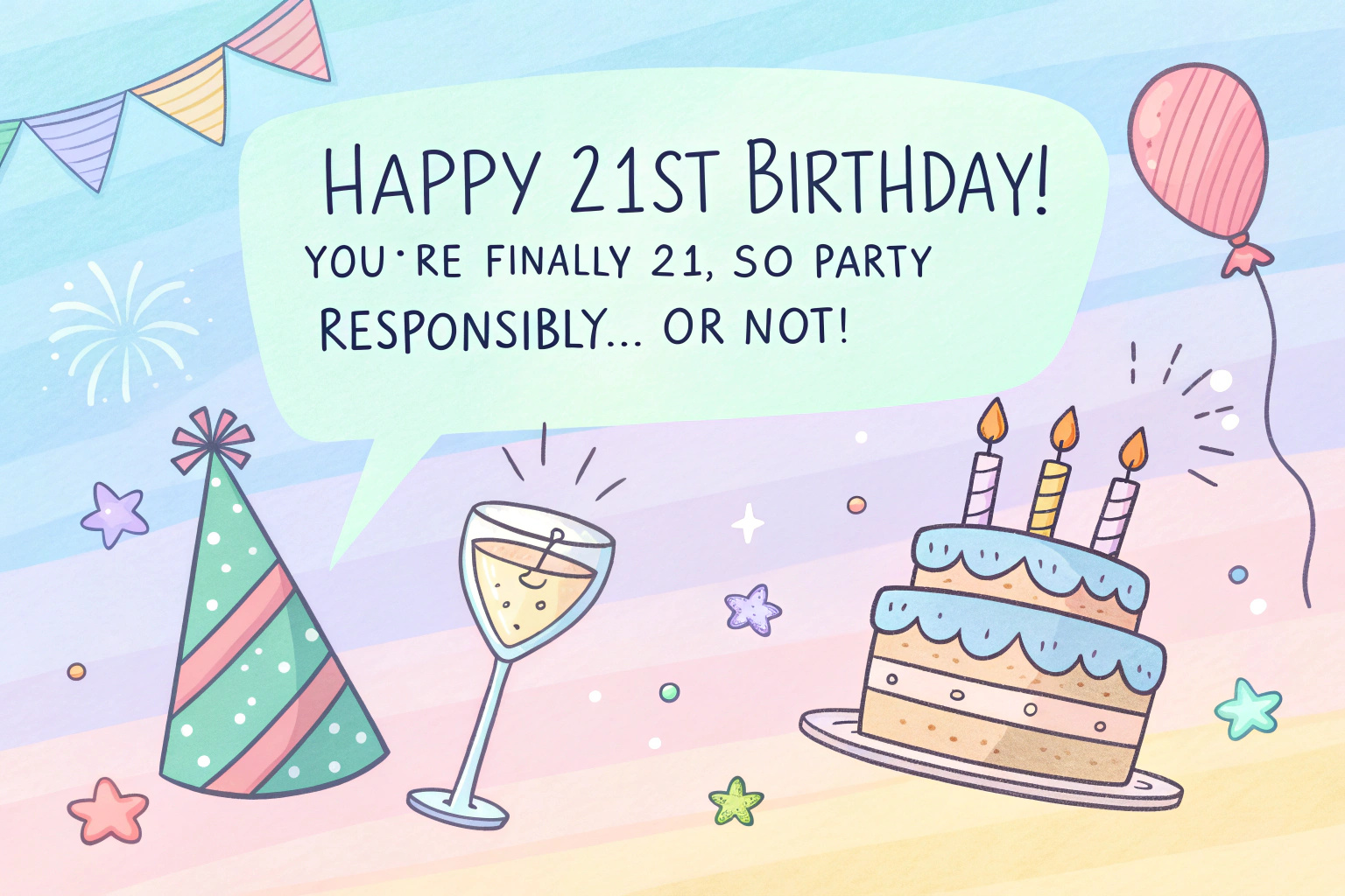 Happy Birthday Wishes for 21