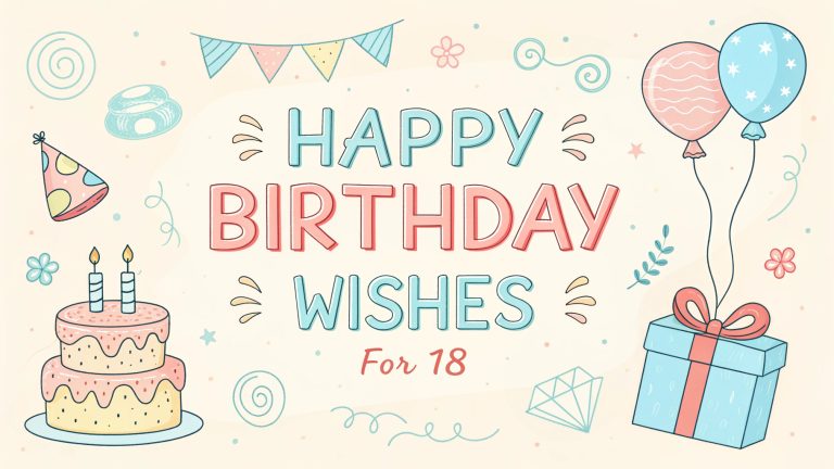 Happy Birthday Wishes for 18