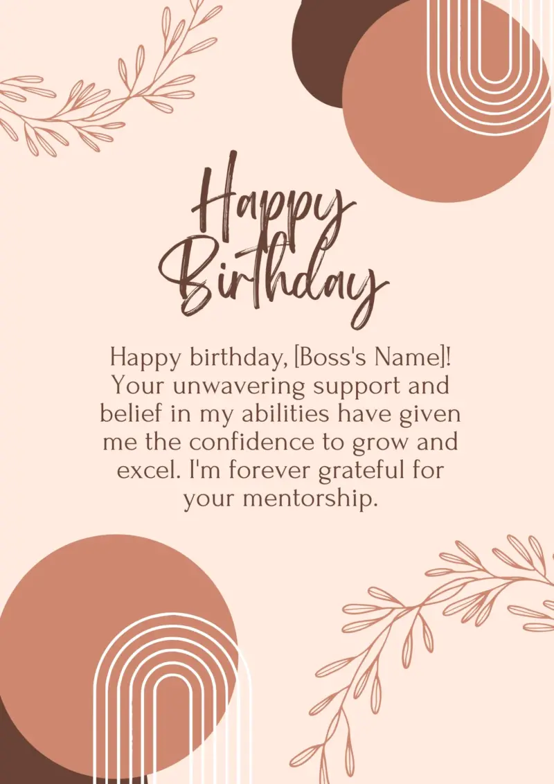 Heart Touching Birthday Wishes for Boss