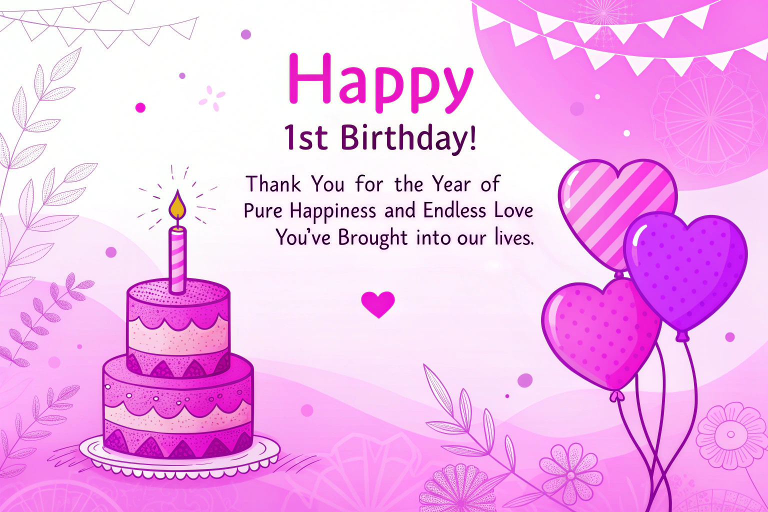 Birthday Wishes for 1st Birthday